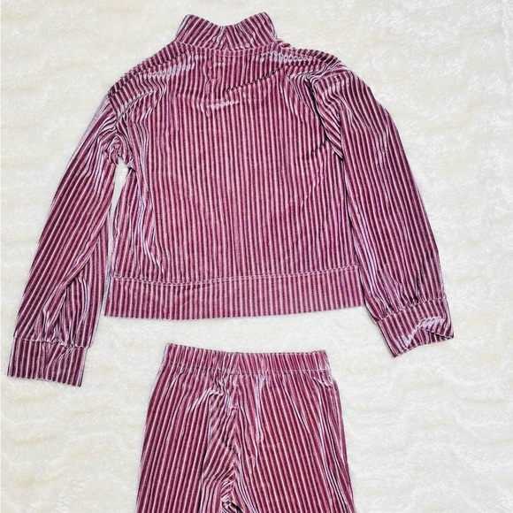 Nike Little Kids' 2-Piece Cozy Rib Track Set in Purple Size 5 - Picture 5 of 9